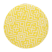 Cargar imagen en el visor de la galería, Puf de exterior Ethnic amarillo