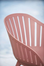 Cargar imagen en el visor de la galería, Pack de 2 sillas de exterior rosas plástico reciclado Nassau