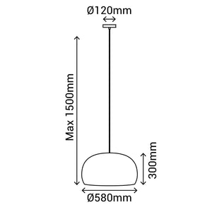 Lámpara de techo de ratán Nest