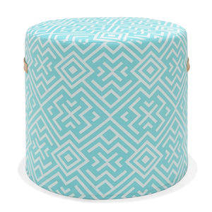 Puff de exterior Ethnic azul celeste