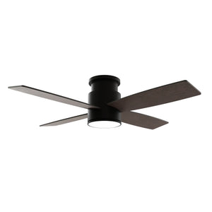 Ventilador de techo negro o madera con luz Taro