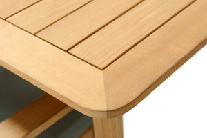 Mesa de exterior de madera 100x60x45 Eve