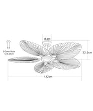 Cargar imagen en el visor de la galería, Ventilador de techo de palmera Mykonos