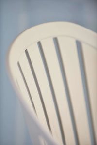 Pack de 4 sillas de exterior blanco plástico reciclado Nassau