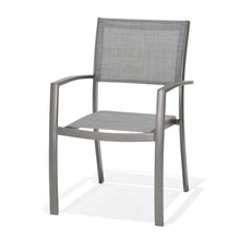 Cargar imagen en el visor de la galería, Pack de 4 sillas de exterior apilables gris antracita Solana